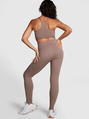 Victoria's Secret PINK Iced Coffee Checkered Seamless Workout Legging Shine - Image 2 of 3