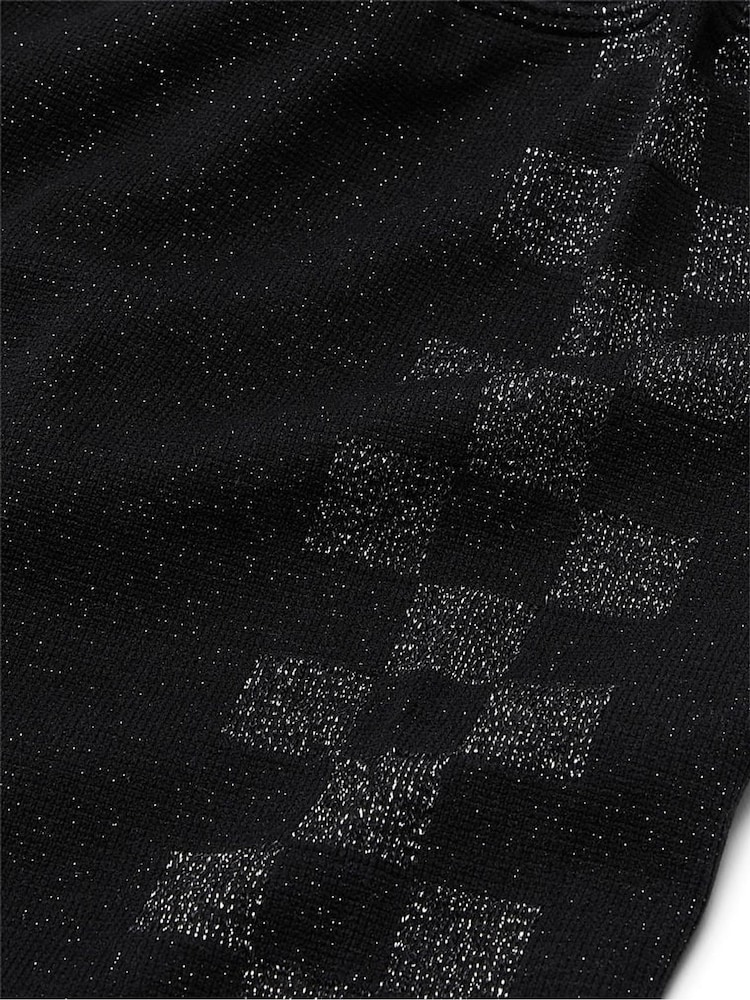 Victoria's Secret PINK Pure Black Checkered Seamless Workout Legging Shine - Image 5 of 5