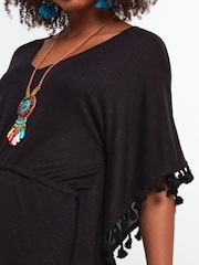 Joe Browns Black Tassel Trim Boho Beach Cover Up - Image 5 of 5