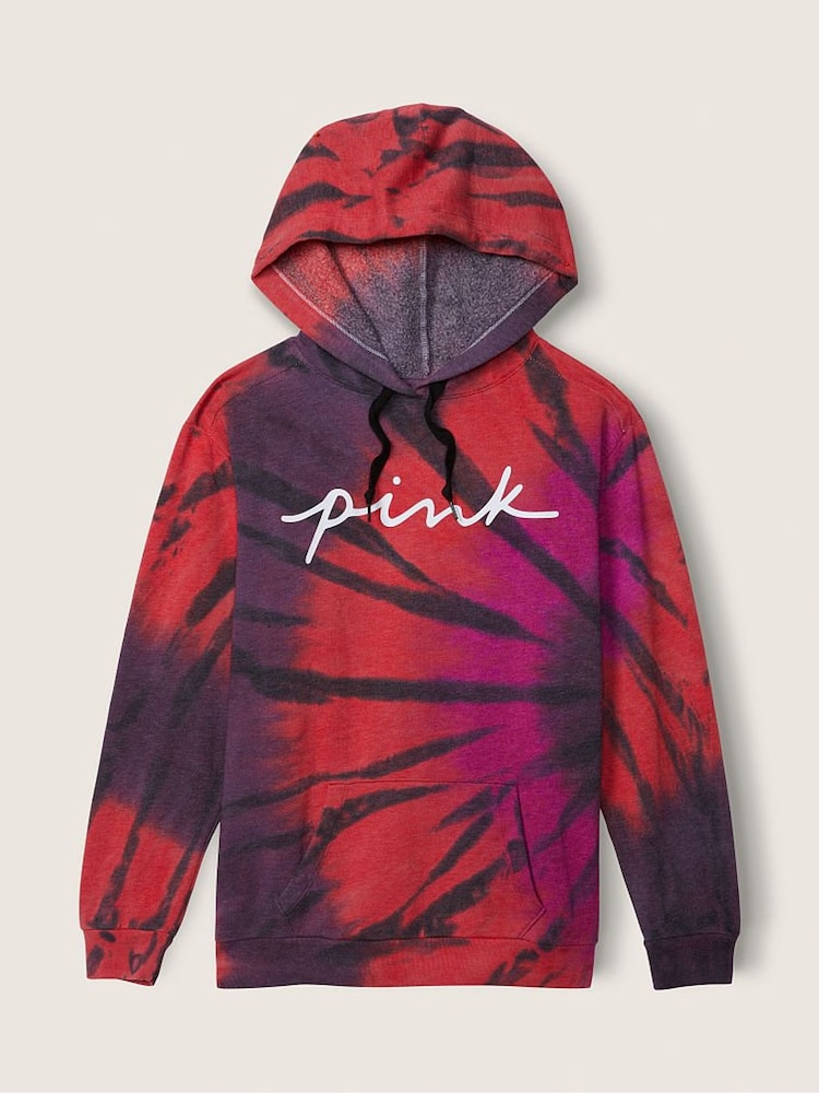 Victoria's Secret PINK Super Nova Red Everyday Lounge Campus Pullover - Image 1 of 2 Victoria's Secret PINK Super Nova Red Everyday Lounge Campus Pullover - Image 1 of 2