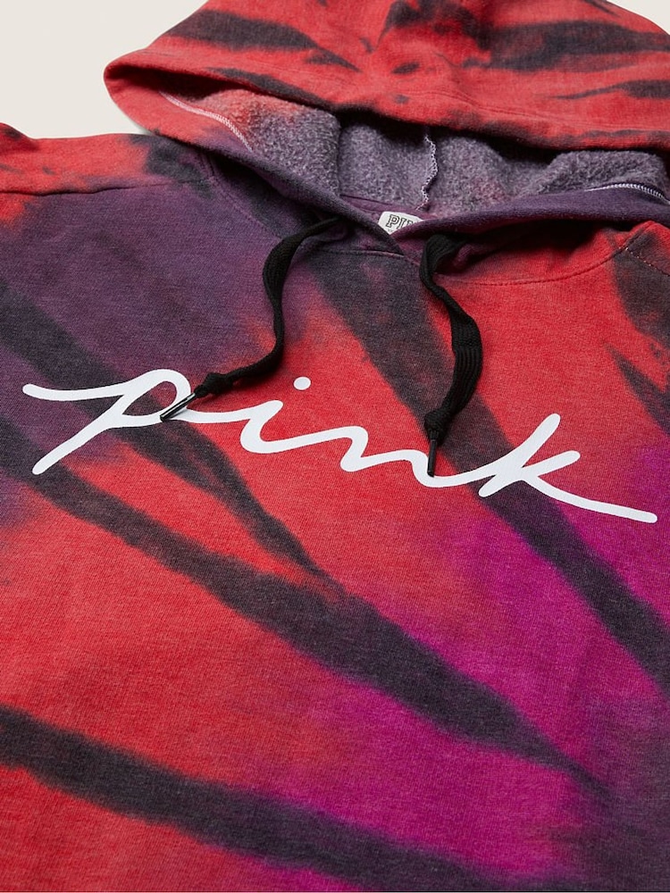 Victoria's Secret PINK Super Nova Red Everyday Lounge Campus Pullover - Image 2 of 2 Victoria's Secret PINK Super Nova Red Everyday Lounge Campus Pullover - Image 2 of 2