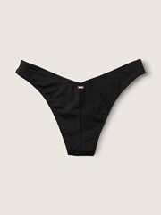 Victoria's Secret PINK Black V Front Bikini Bottom - Image 4 of 5