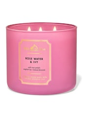 Bath & Body Works Rosewater And Ivy 3-Wick Candle 14.5 oz / 411 g - Image 1 of 9