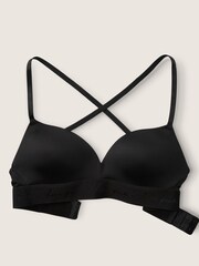 Victoria's Secret PINK Pure Black Non Wired Push Up Smooth T-Shirt Bra - Image 2 of 3