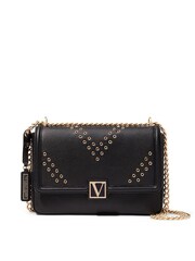 Victoria's Secret Black Grommet Medium Shoulder Bag - Image 1 of 1
