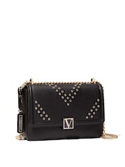 Victoria's Secret Black Grommet Medium Shoulder Bag - Image 2 of 6