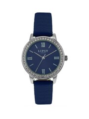 Lipsy Navy Diamante Face Watch - Image 1 of 3