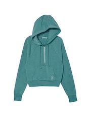Victoria's Secret Cotton Fleece HalfZip Hoodie - Image 3 of 4