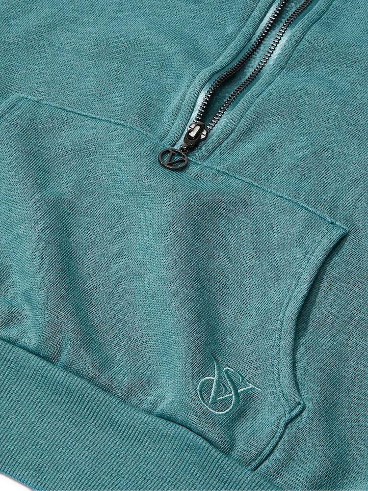 Victoria's Secret Cotton Fleece HalfZip Hoodie - Image 4 of 4