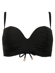 Pour Moi Black Strapless Santa Cruz Bikini Top - Image 4 of 5