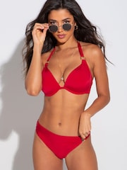 Pour Moi Red Padded Samoa Boost Padded Underwired Top - Image 3 of 5