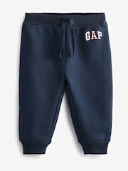 Gap Blue Logo Fleece Trousers (Newborn - 6yrs) - Image 1 of 5