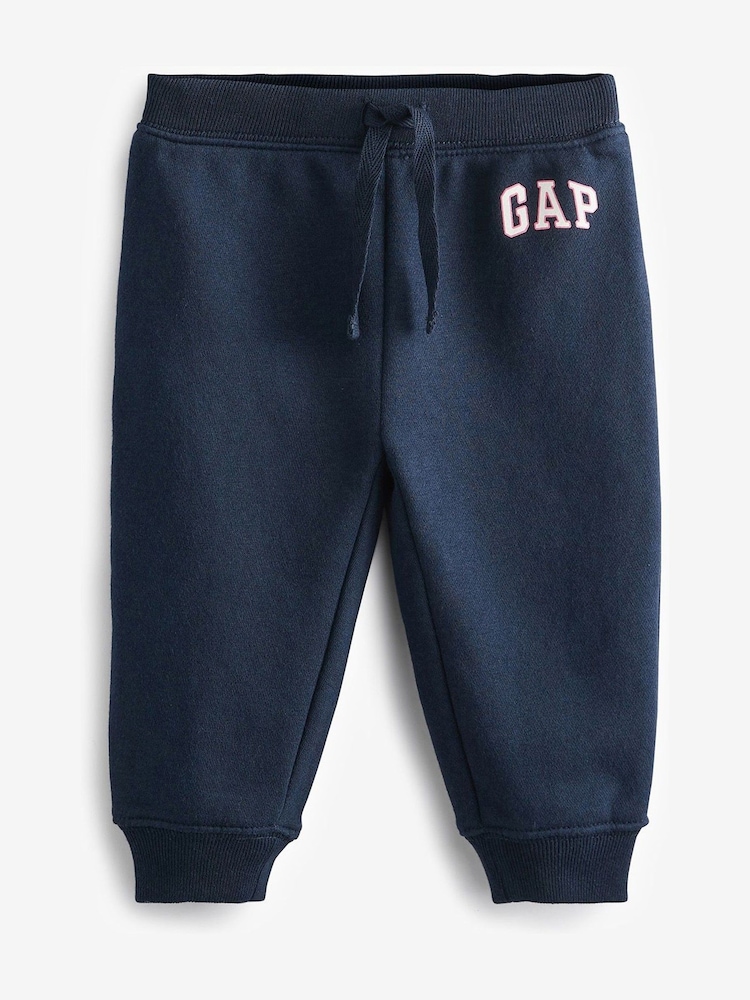 Gap Blue Logo Fleece Trousers (Newborn - 6yrs) - Image 1 of 5