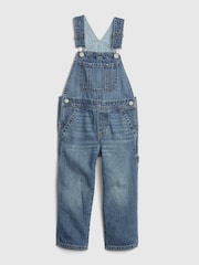 Gap Blue Cotton Denim Dungarees (12mths-6yrs) - Image 1 of 3