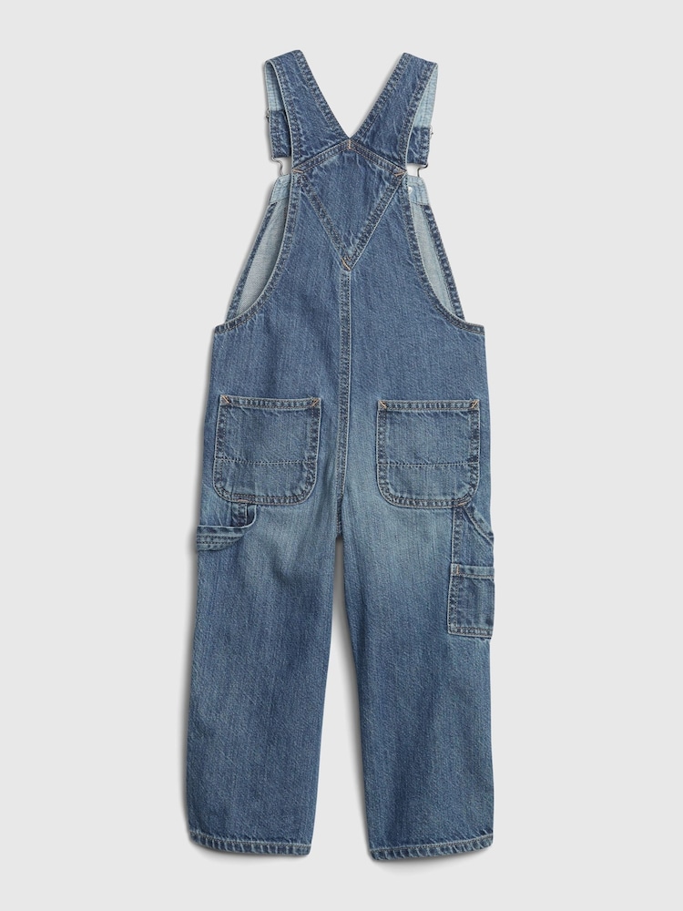 Gap Blue Cotton Denim Dungarees (12mths-6yrs) - Image 2 of 3