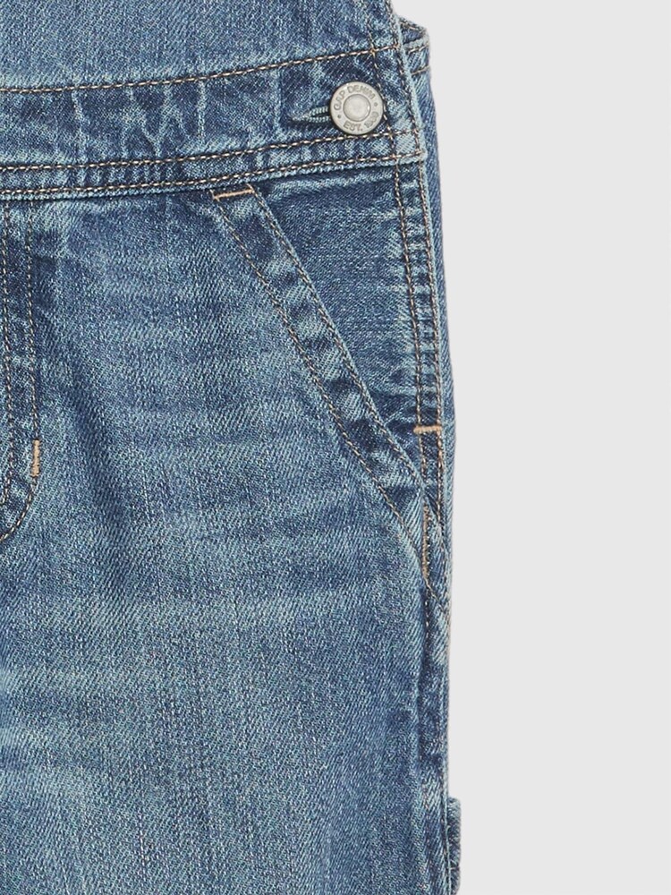 Gap Blue Cotton Denim Dungarees (12mths-6yrs) - Image 3 of 3