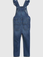 Gap Blue Denim Ruffle Skinny Dungarees - Image 2 of 2