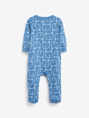 Gap Blue Brannan Bear Long Sleeve Baby Sleepsuit (Newborn - 24mths) - Image 2 of 3