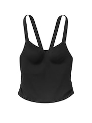 Victoria's Secret Black Low Impact Racerback Crop Sports Bra - Image 3 of 3