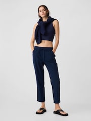 Gap Blue Easy Straight Pull-On Trousers - Image 4 of 6