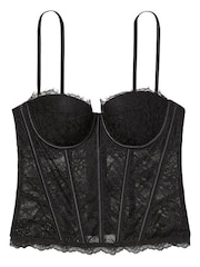 Victoria's Secret Black Lace Lightly Lined Corset Bra Top - Image 3 of 3