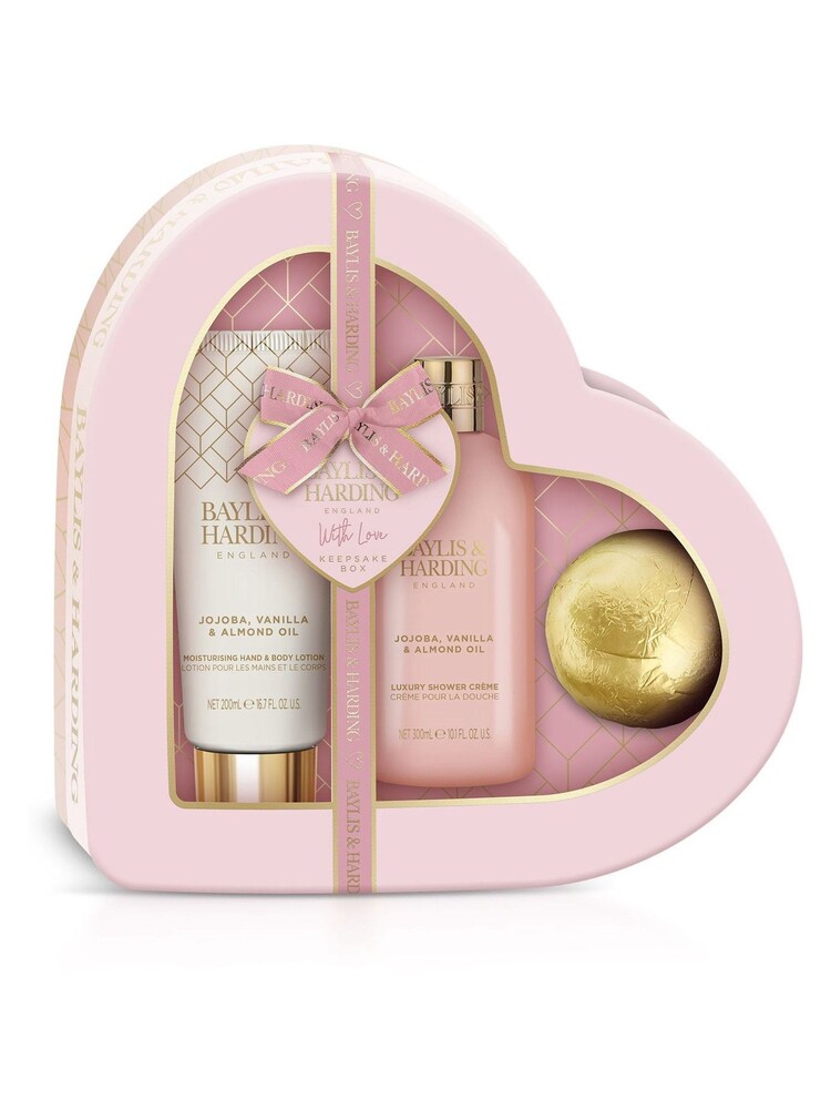 Baylis & Harding Jojoba, Vanilla  Almond Oil Heart Set - Image 1 of 4
