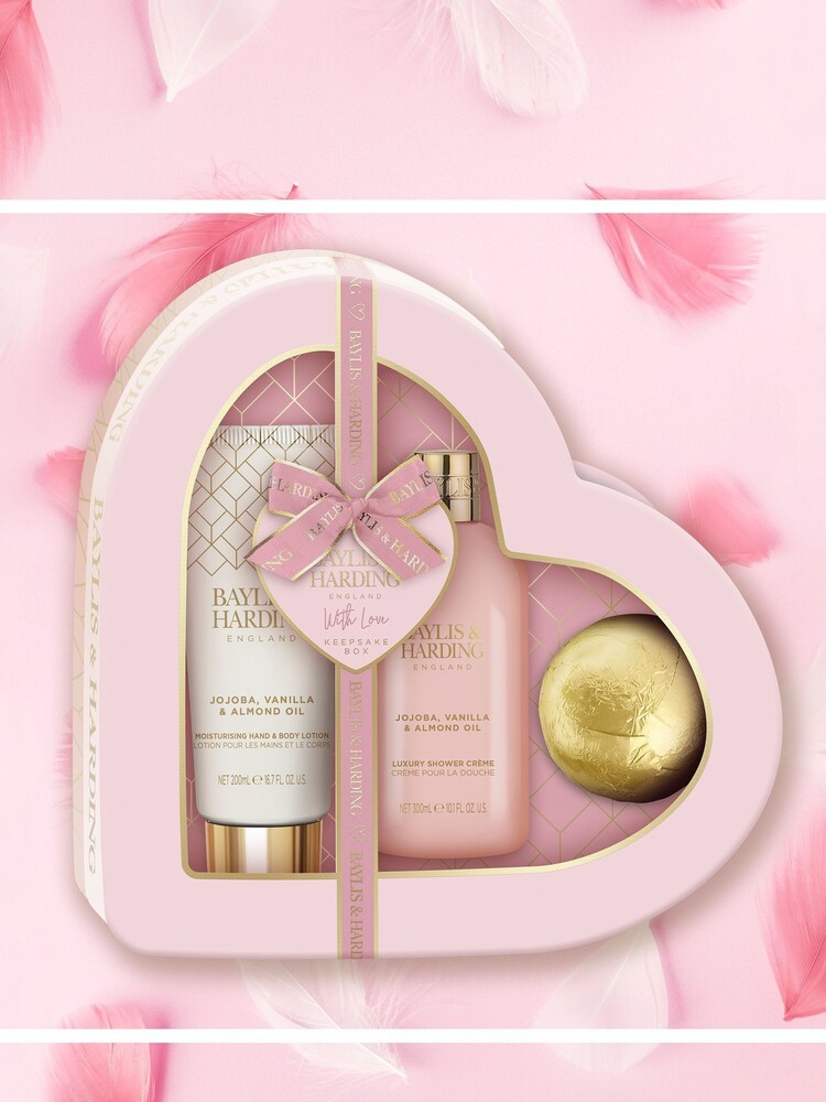 Baylis & Harding Jojoba, Vanilla  Almond Oil Heart Set - Image 4 of 4