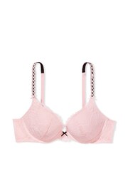 Victoria's Secret Angel Pink Lace Push Up Bra - Image 3 of 4