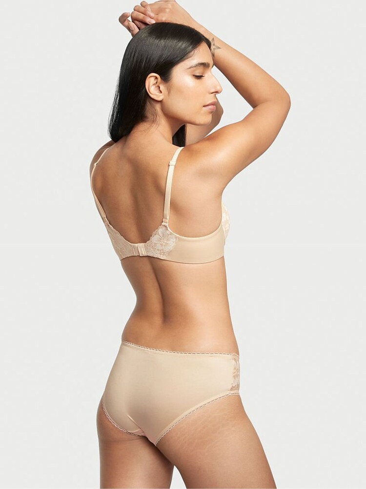 Victoria's Secret Champagne Nude Lace Hipster Knickers - Image 2 of 3