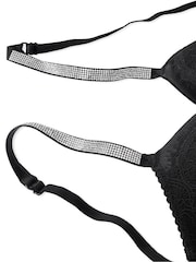 Victoria's Secret Black Corset Bombshell Add 2 Cups Shine Strap Corset Bra Top - Image 3 of 3