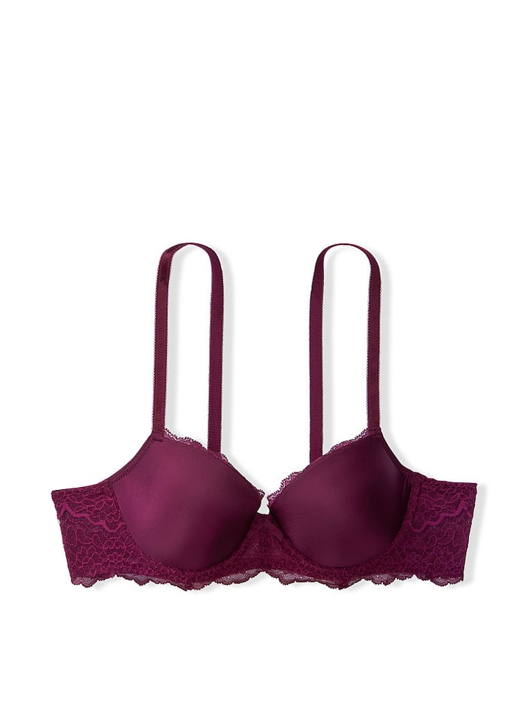 Victoria's Secret Kir Red Lightly Lined Demi Bra - Image 3 of 3