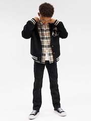 Gap Black Varsity Logo Jacket (4-13yrs) - Image 2 of 8
