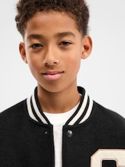 Gap Black Varsity Logo Jacket (4-13yrs) - Image 4 of 8