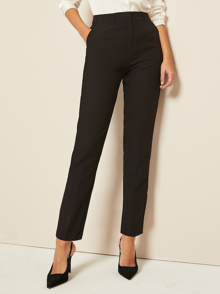 Friends Like These Black Tailored Ankle Grazer Trousers - Image 1 of 4