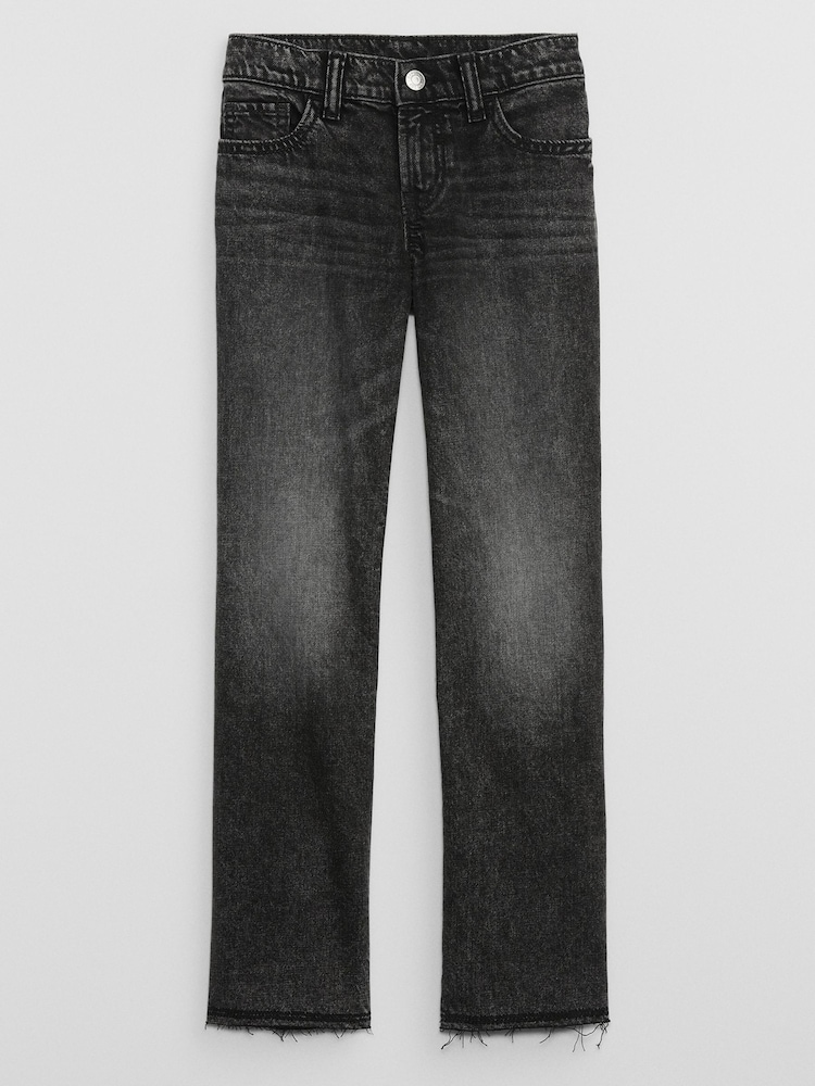 Gap Washed Black Mid Rise Straight Washwell Jeans (5-14yrs) - Image 1 of 4