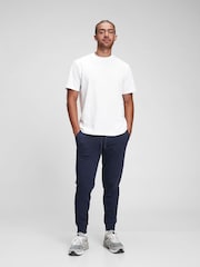 Gap Navy Blue Logo Fleece-Lined Slim Fit Joggers - Image 1 of 5