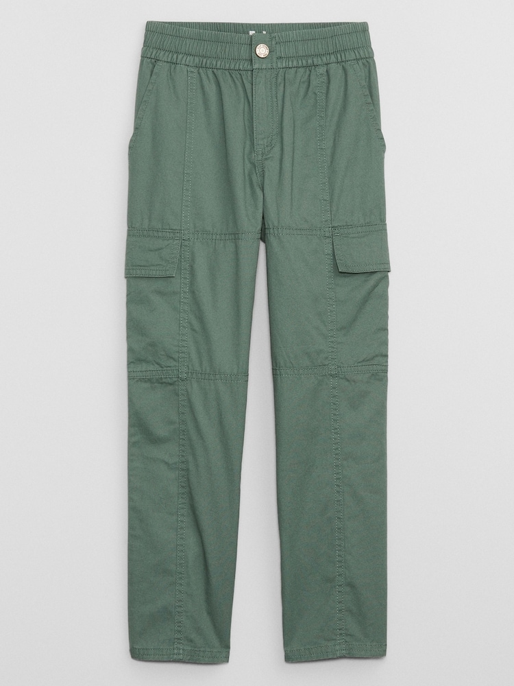 Gap Green Twill Cargo Trousers with Washwell (5-14yrs) - Image 1 of 1 Gap Green Twill Cargo Trousers with Washwell (5-14yrs) - Image 1 of 1