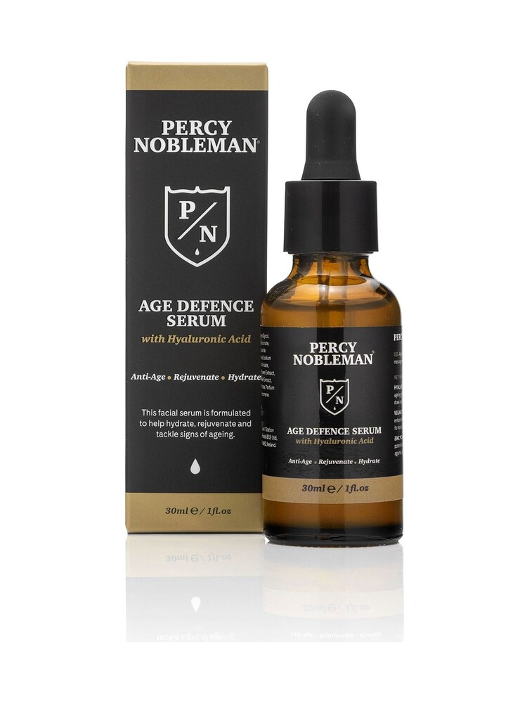 Percy Nobleman Age Defence Serum with Hyalruonic Acid 30ml - Image 1 of 3 Percy Nobleman Age Defence Serum with Hyalruonic Acid 30ml - Image 1 of 3