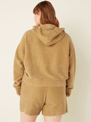 Victoria's Secret PINK Heavyweight Rib Crop Sweatshirt Hoodie - Image 2 of 5