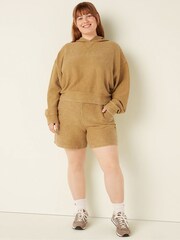 Victoria's Secret PINK Heavyweight Rib Crop Sweatshirt Hoodie - Image 3 of 5