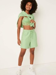 Victoria's Secret PINK Soft Jade Green Lounge High Waist Short - Image 1 of 4