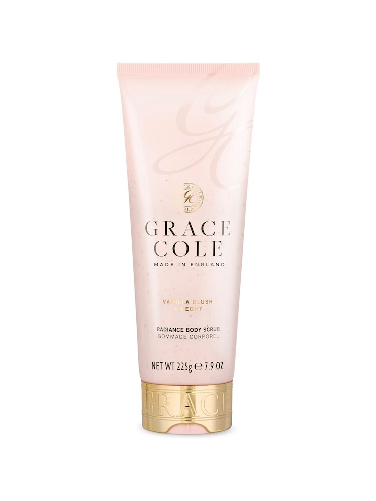 Grace Cole Vanilla Blush & Peony Body Scrub 225g - Image 1 of 1