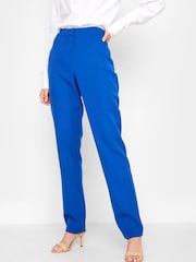 Long Tall Sally Blue Scuba Slim Leg Trouser - Image 1 of 4