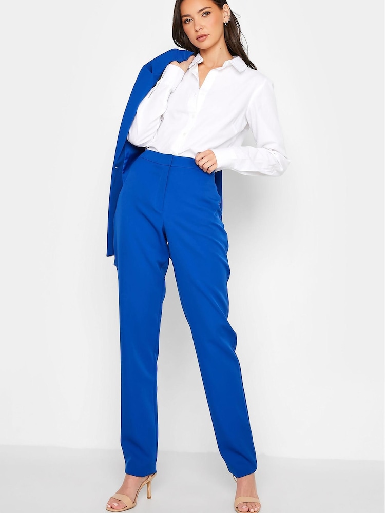 Long Tall Sally Blue Scuba Slim Leg Trouser - Image 2 of 4