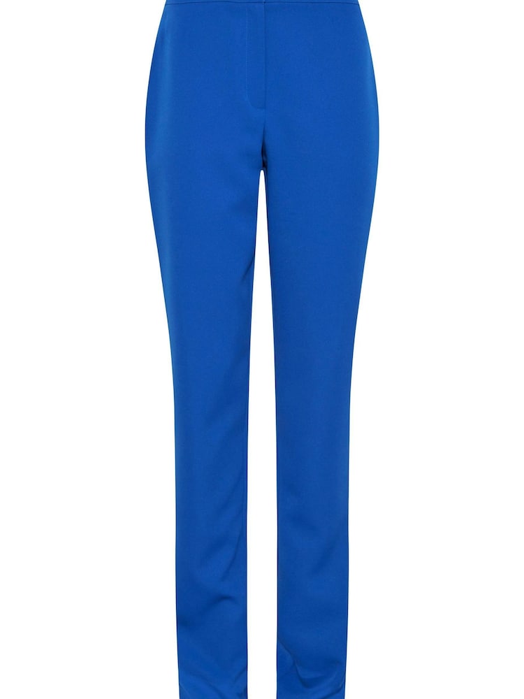 Long Tall Sally Blue Scuba Slim Leg Trouser - Image 4 of 4