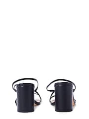 Novo Black Nata Thin Strappy Heeled Mule - Image 4 of 5
