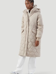 Kaldtvaer Cream Oslo Longline Quilted Coat - Image 3 of 5