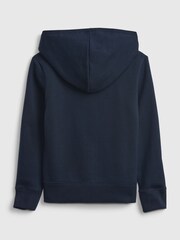 Gap Navy Blue/Pink Logo Zip Up Hoodie (4-13yrs) - Image 3 of 4