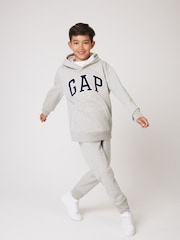 Gap Grey Vintage Logo Fleece-Lined Joggers (4-13yrs) - Image 4 of 6