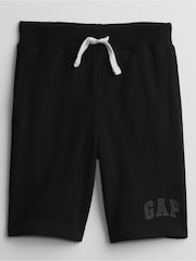 Schwarz - Gap Joggingshorts zum Hineinschlüpfen mit Logo (4–13 Jahre) - Bild 1 von 2